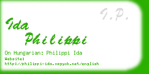 ida philippi business card